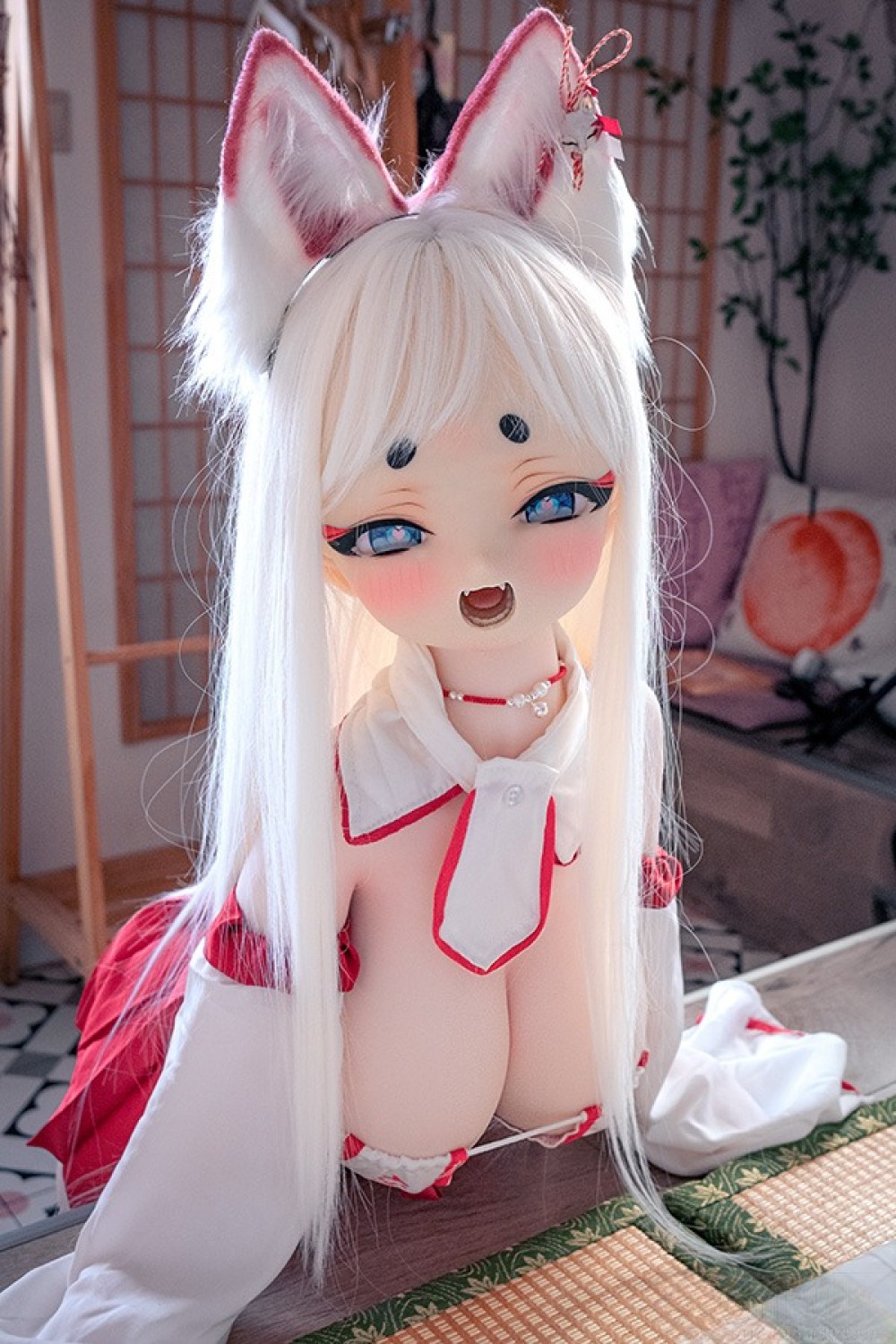 羊角社Doll 128cm バスト大 #BRO1 狐ヘッド 軟性シリコンヘッド+S-TPE製ボディラブドール