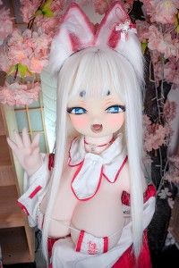羊角社Doll 128cm バスト大 #BRO1 狐ヘッド 軟性シリコンヘッド+S-TPE製ボディラブドール