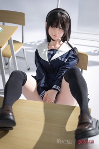 蛍火日記 153cm Max Aカップ 千島（Qiandao）ヘッド メイク④ リアル皮膚付き フルシリコン製ラブドール
