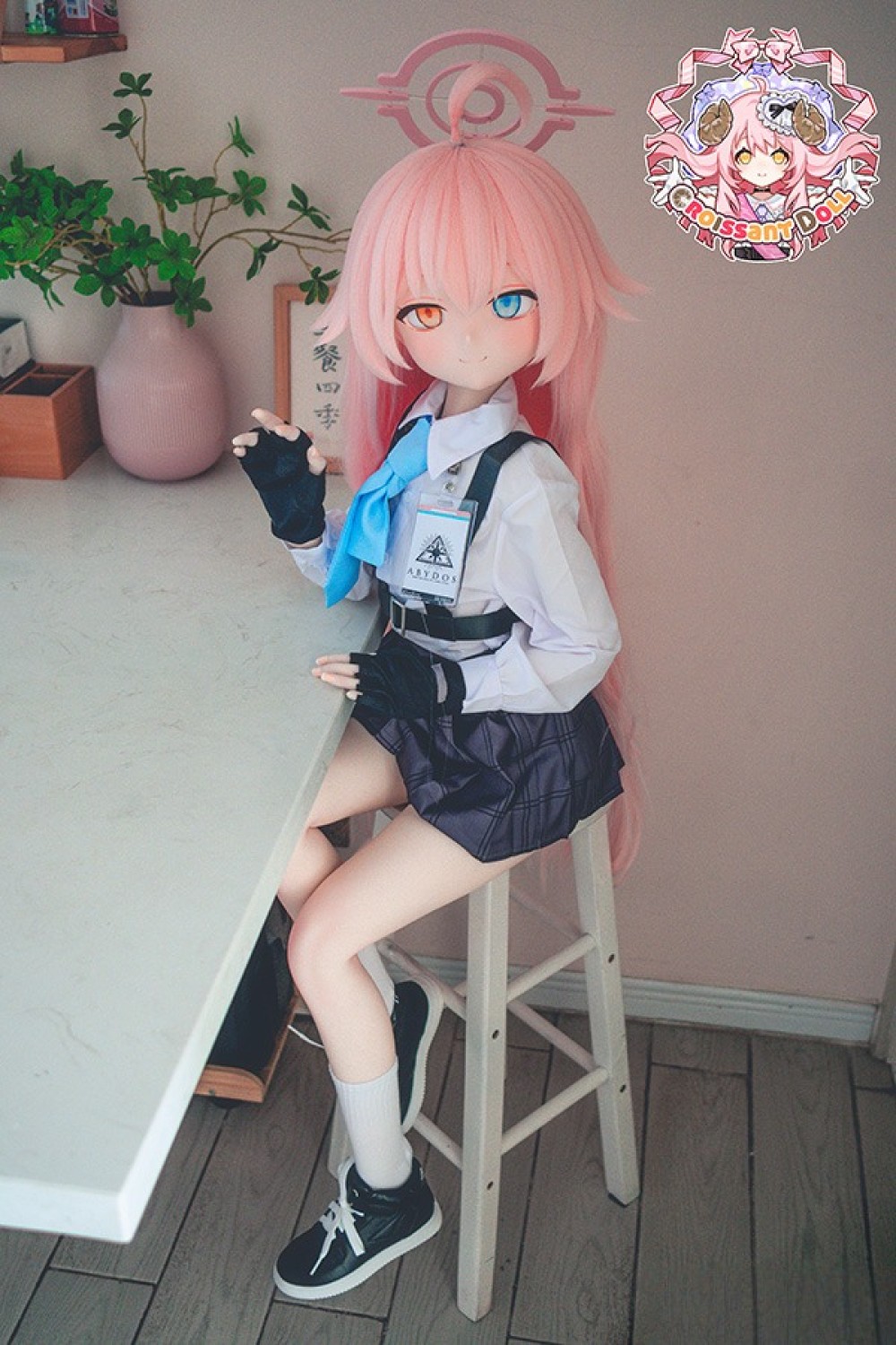 羊角社Doll 141cm AAカップ 星野ヘッド 手描きメイクソフトビニール製ヘッド+S-TPE製ボディラブドール