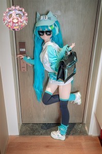 羊角社Doll 155cm AAカップ #初音未来ヘッド デカールメイク ソフト ビニール製ヘッド+S-TPE製ボディラブドール