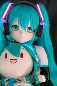 羊角社Doll 155cm AAカップ #初音未来ヘッド デカールメイク ソフト ビニール製ヘッド+S-TPE製ボディラブドール