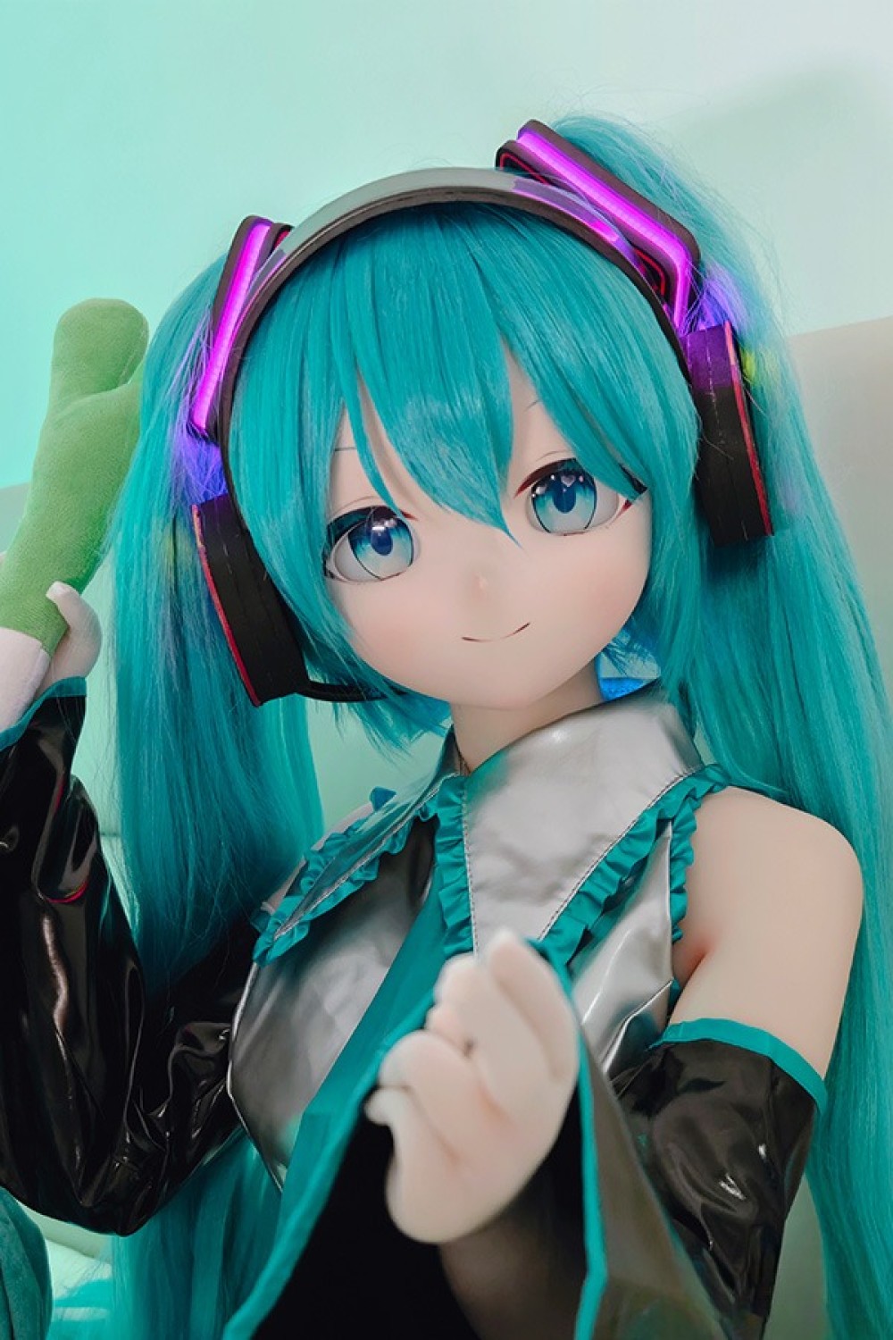 羊角社Doll 155cm AAカップ #初音未来ヘッド デカールメイク ソフト ビニール製ヘッド+S-TPE製ボディラブドール
