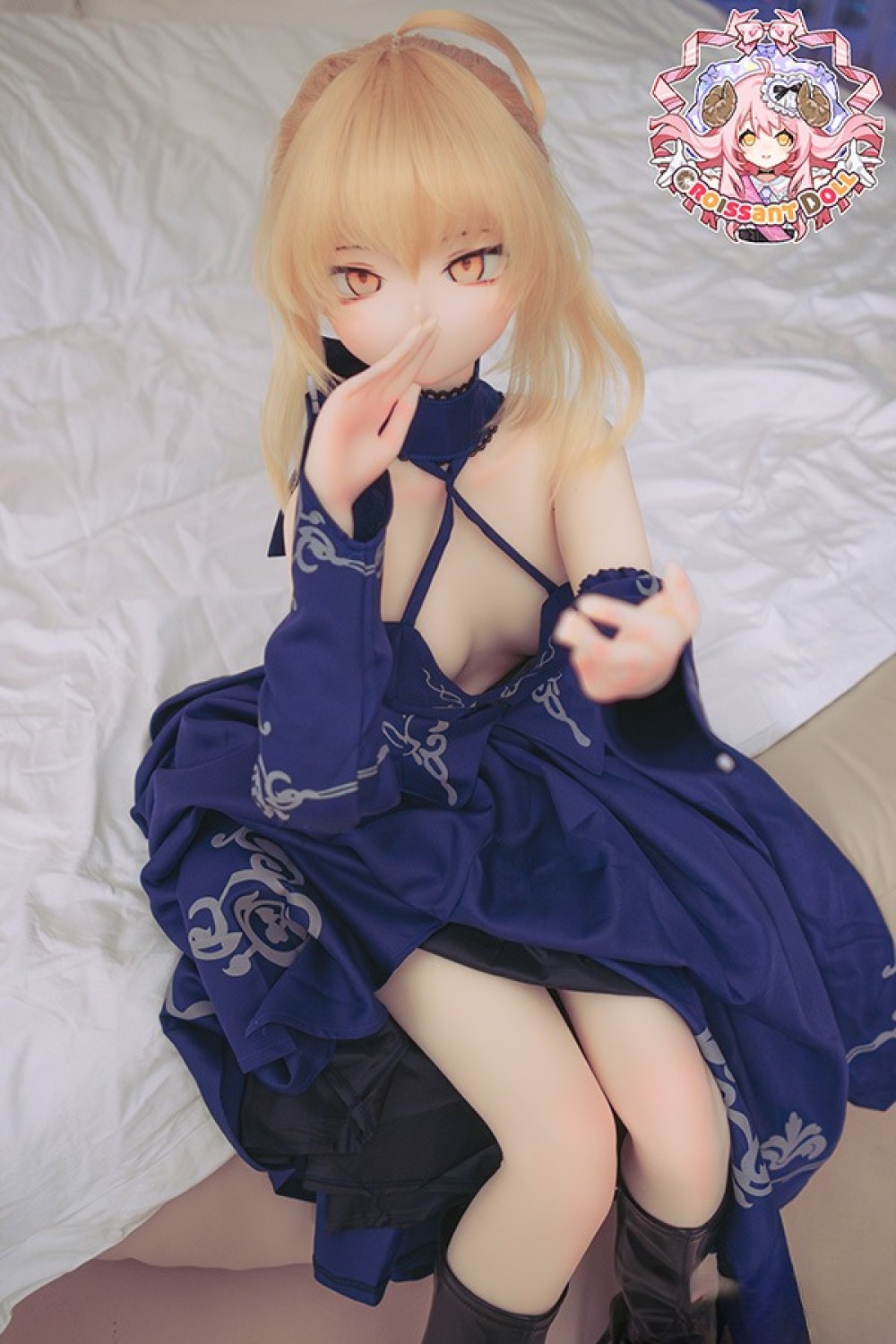 羊角社Doll 155cm バスト小 AAカップ #B04 黑Saberヘッド 手描きメイク ソフトビニール製ヘッド+S-TPE製ボディラブドール