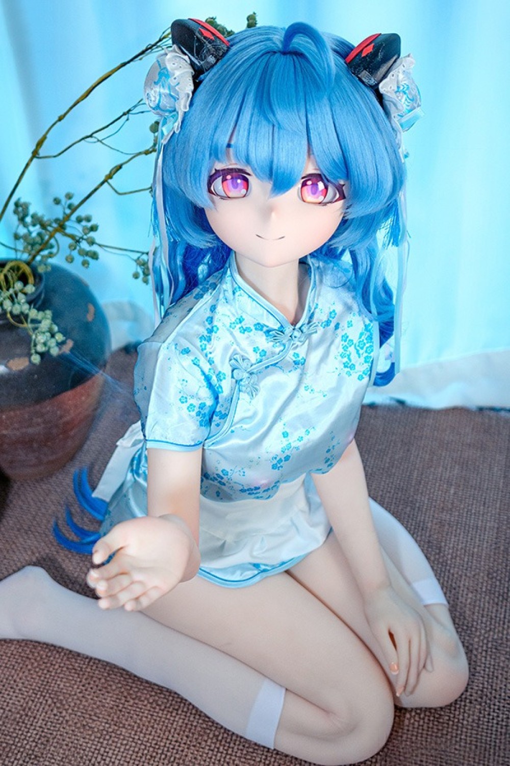 羊角社Doll 155cm バスト大 AAカップ #B03 ヘッド デカールメイク ビニール製ヘッド+S-TPE製ボディラブドール