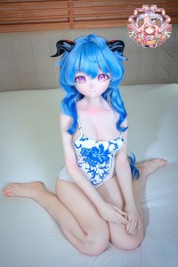 羊角社Doll 155cm バスト大 AAカップ #B03 ヘッド デカールメイク ビニール製ヘッド+S-TPE製ボディラブドール