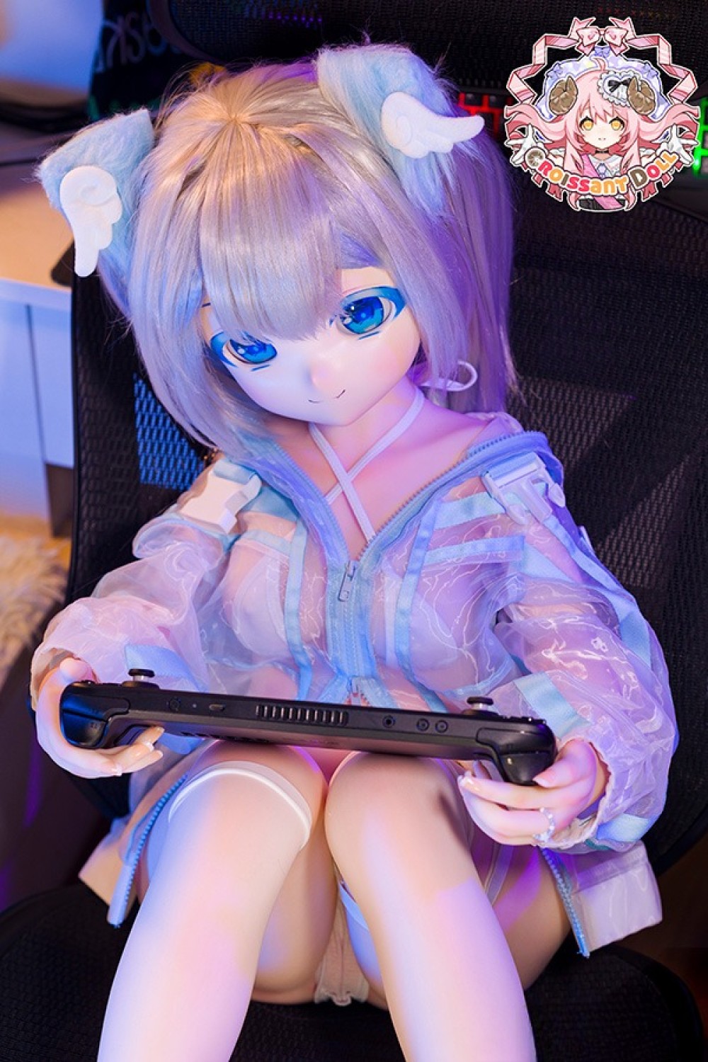 羊角社Doll 132cm バスト大 猫ちゃんヘッド デカールメイク ソフトビニール製ヘッド+S-TPE製ボディラブドール