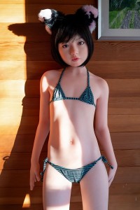 J-cute 128cm バスト平 AGB08 衣音ヘッド 掲載画像は フルシリコン製ラブドール