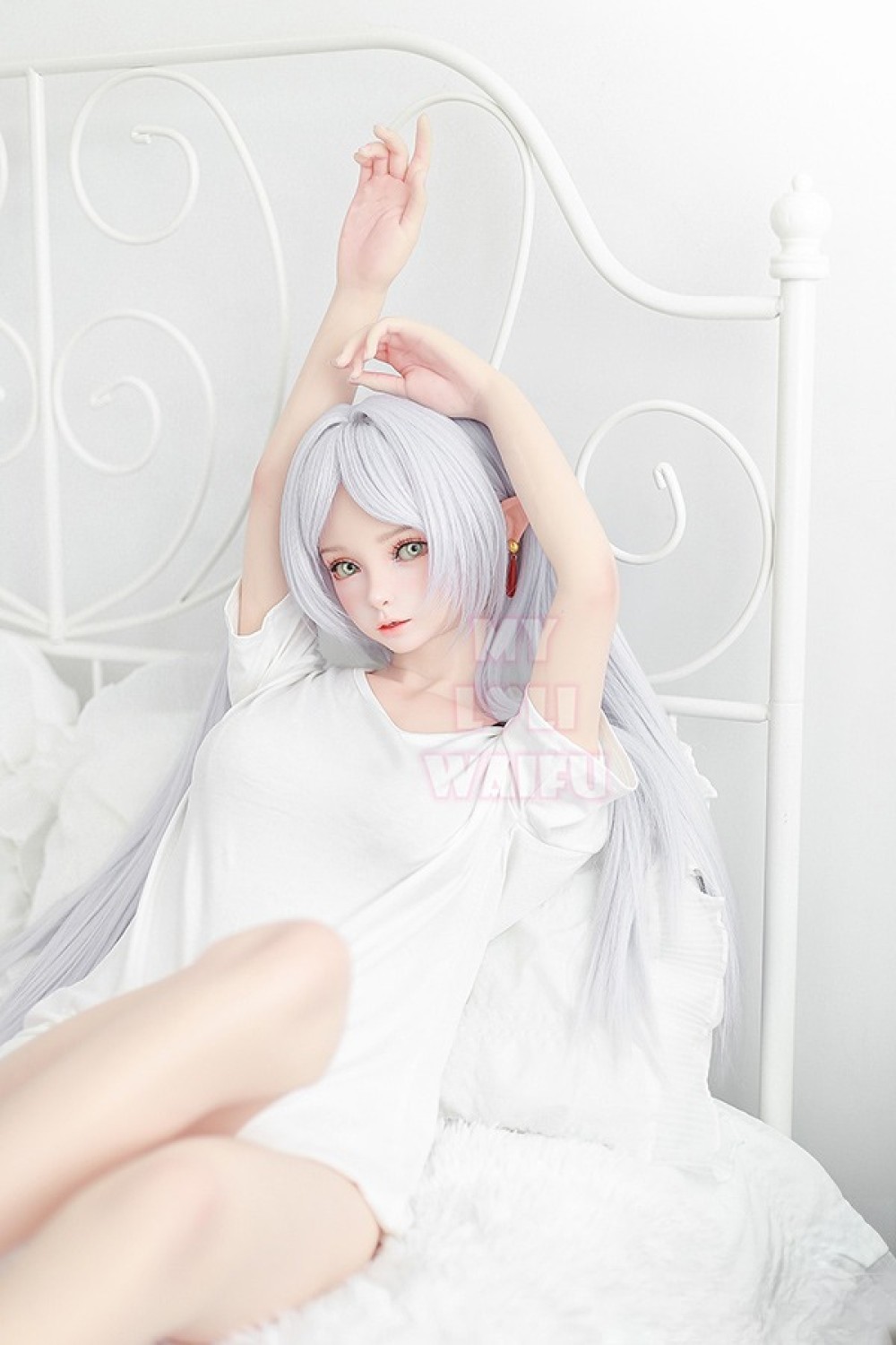 My Loli Waifu 略称MLW 150cm Bカップ #118B Hikari(ヒカリ)頭部 エルフ耳 メイク選択可能 掲載画像は フルシリコン製ラブドール