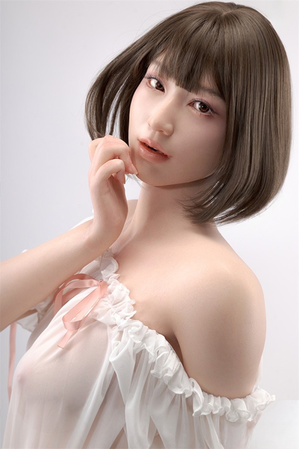 Top Sino【TYPEグラビア】171cm Dカップ T42Bヘッド 米然 実践向け 超擬真の肌テクスチャ 生身の人間仕上げ着色 掲載画像はアートワークカスタム版 フルシリコン製ラブドール