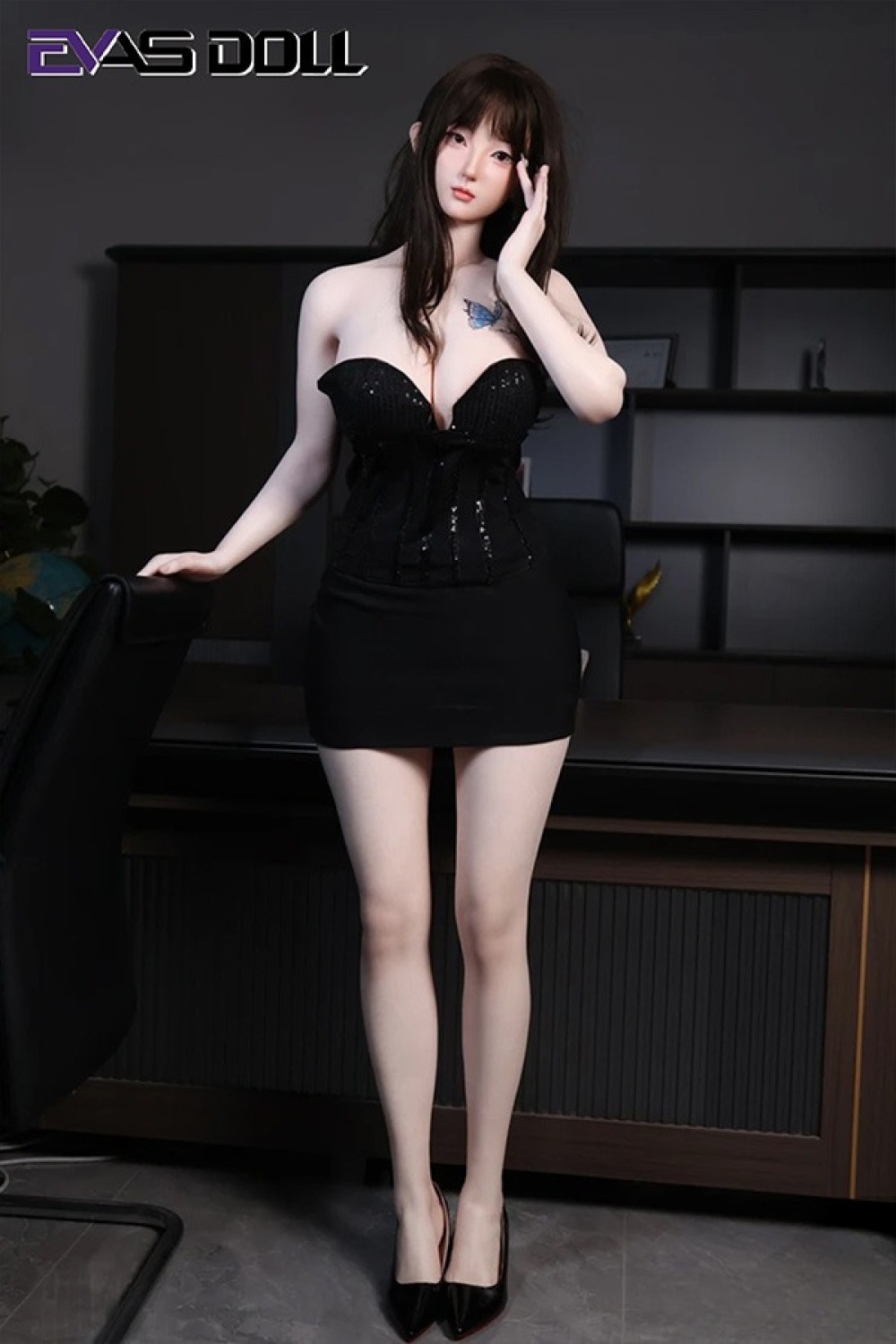 Evasdoll 165cm Hカップ Yixinyueヘッド ROS口開閉機能あり 超リアルメイク 軽量ボディ31kg フルシリコン製ラブドール