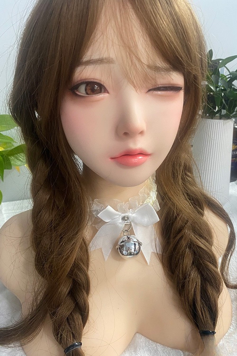 Real Girl L1ヘッド 高級職人メイク シリコン材質 M16ジョイント フェイシャルEX機能選択可能 ROS口開閉機能付き ヘッド単体ラブドール