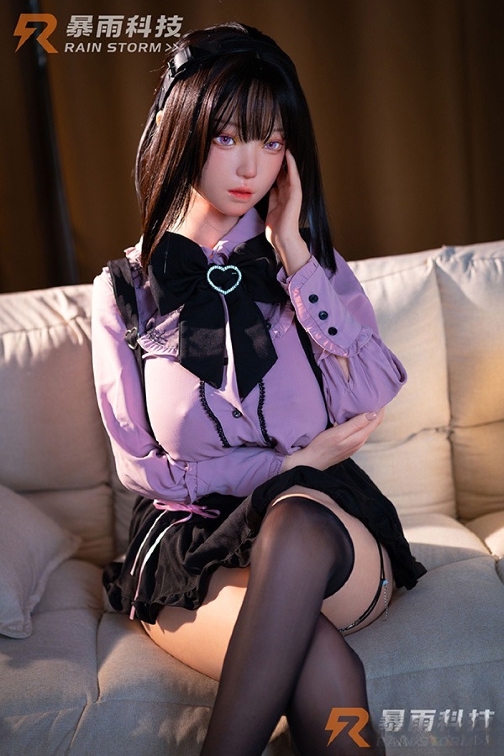 Rainstorm Doll 153cm Iカップ 4番目の猫ヘッド シームレスドール リアル皮膚ボディ フルシリコン製ラブドール