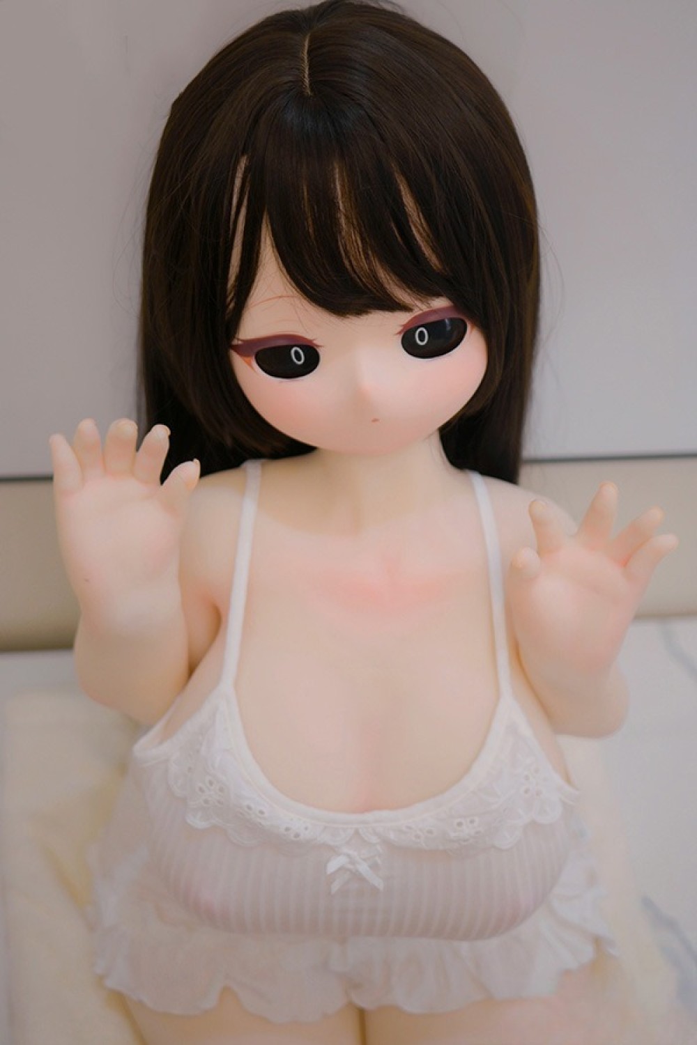 羊角社Doll 128cm バスト大 ##B06 小幽灵（Xiaoyouling）ヘッド デカールメイク ソフトビニールヘッド+S-TPE製ボディラブドール