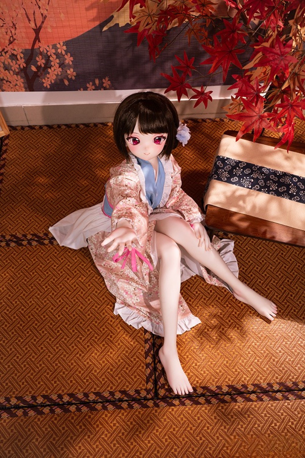 XYGO 許願谷 141cm Cカップ 琉璃（Liuli）ヘッド シリコンヘッド+TPEボディ 肌色＆眼球色＆メイク＆ウィッグ＆衣装は宣材写真と同じ