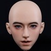 硬めシリコンヘッド（口開閉機能あり、オーラル可能、眉毛と睫毛植毛付き）（口の深さは13cm、口の開けられる範囲は軟性シリコンヘッドより狭い）(+20,000円)