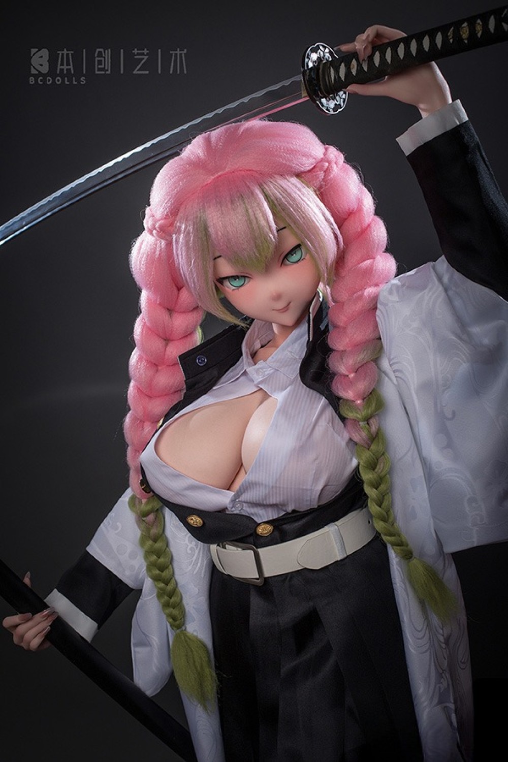 BCDOLL【OSシリーズ】155cm Iカップ O03 Lumina 卢米娜ヘッド（甘露寺蜜璃コスプレ）アニメ顔 フルシリコン製ラブドール
