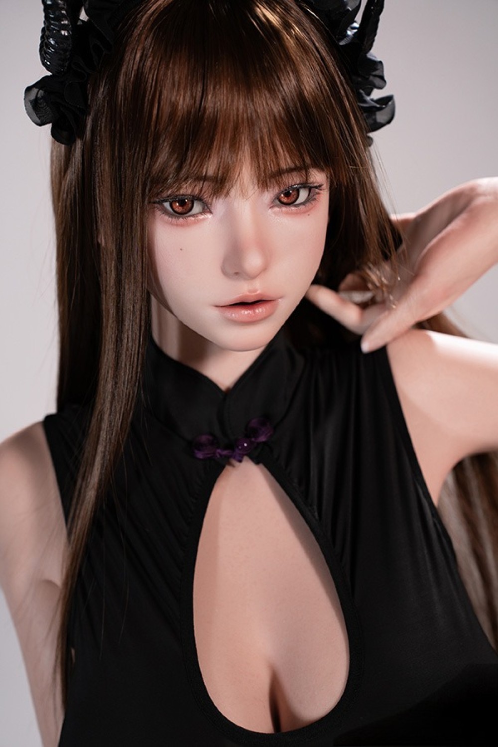 FUDOLL 165cm Jカップ 白桃（Baitao）頭部 リアル皮膚メイク付き 口開閉機能+リアル口腔付き 軽量版ボディ フルシリコン製ラブドール