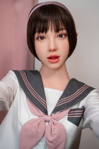 J-cute 153cm Bカップ AGE01咲良（さくら）ヘッド シームレス 口開閉機能+リアル口腔付き フルシリコン製ラブドール