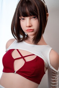 J-cute 153cm Bカップ AGE01咲良（さくら）ヘッド シームレス 口開閉機能+リアル口腔付き フルシリコン製ラブドール