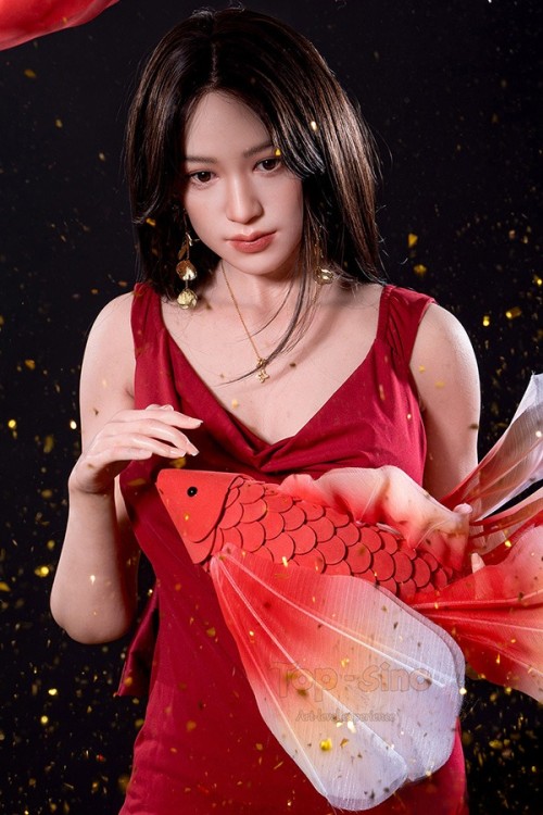 Top Sino【TYPEグラビア】165cm Eカップ シームレス T48B 米韵（Miyun）ヘッド 実践向け 超擬真の肌テクスチャ 生身の人間仕上げ着色 掲載画像はアートワークカスタム版 フルシリコン製ラブドール