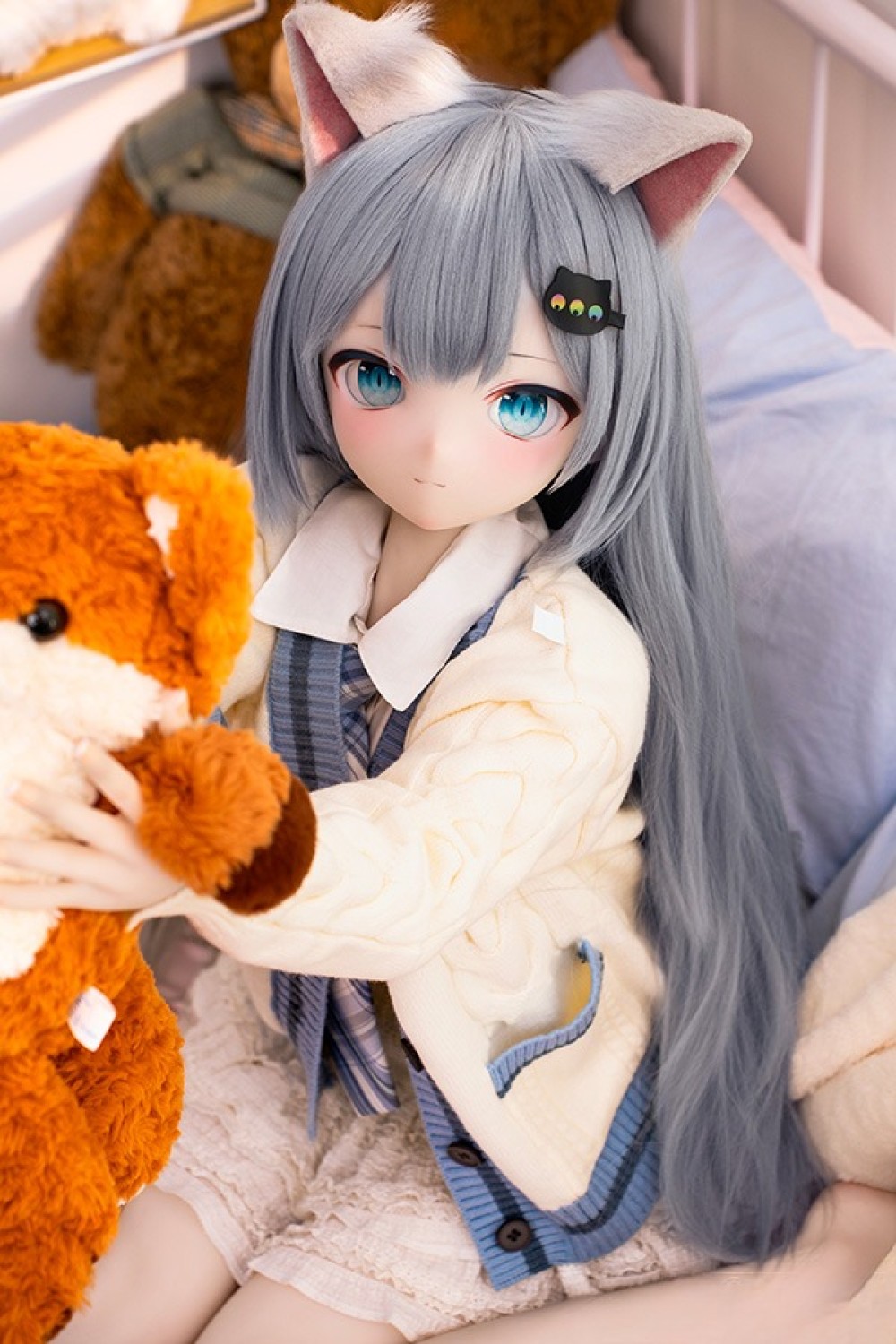XYGO 許願谷 141cm Cカップ R04 猫猫ヘッド シリコンヘッド+TPEボディ 宣伝画像と同じ衣装付き