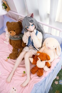 XYGO 許願谷 141cm Cカップ R04 猫猫ヘッド シリコンヘッド+TPEボディ 宣伝画像と同じ衣装付き