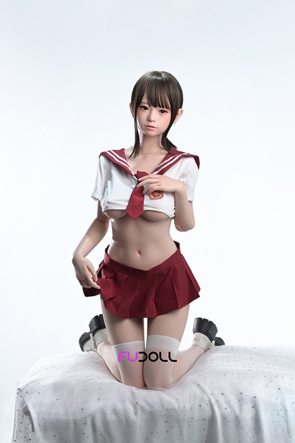 FUDOLL 148cm Dカップ 小燕 口開閉機能+リアル口腔付き【超柔らかい超軽量版ボディ22.5Kg】身長など選べる 高級シリコン頭部+TPE材質ボディ