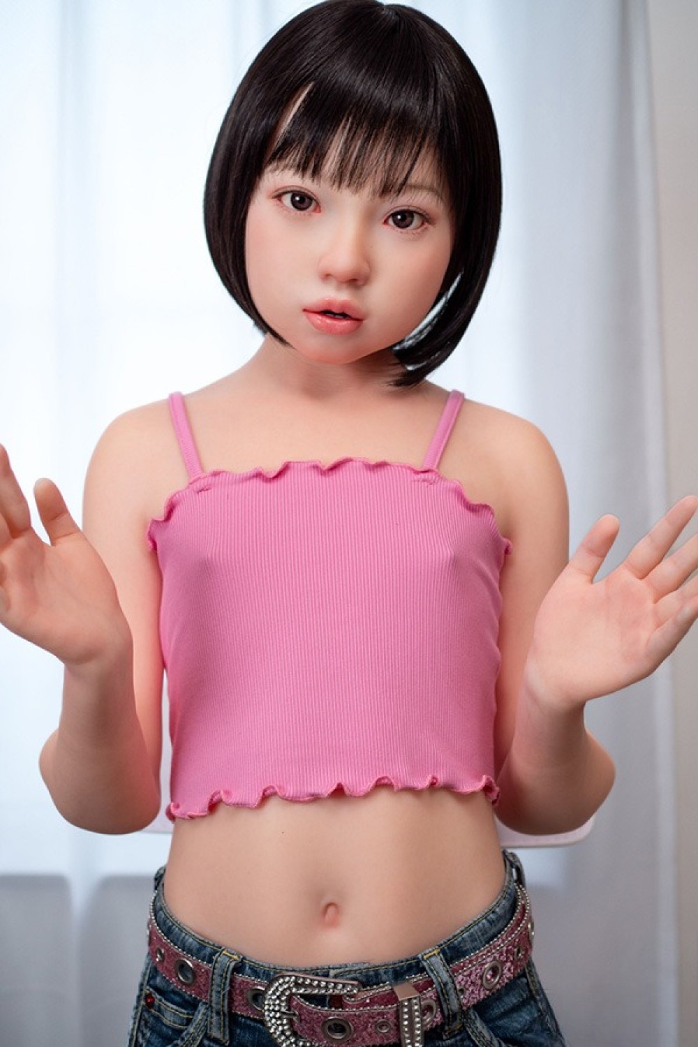 J-cute 128cm バスト平 AGB35楓（かえで）ヘッド 軽量ボディ LL団 ROS機能付き 掲載画像は フルシリコン製ラブドール