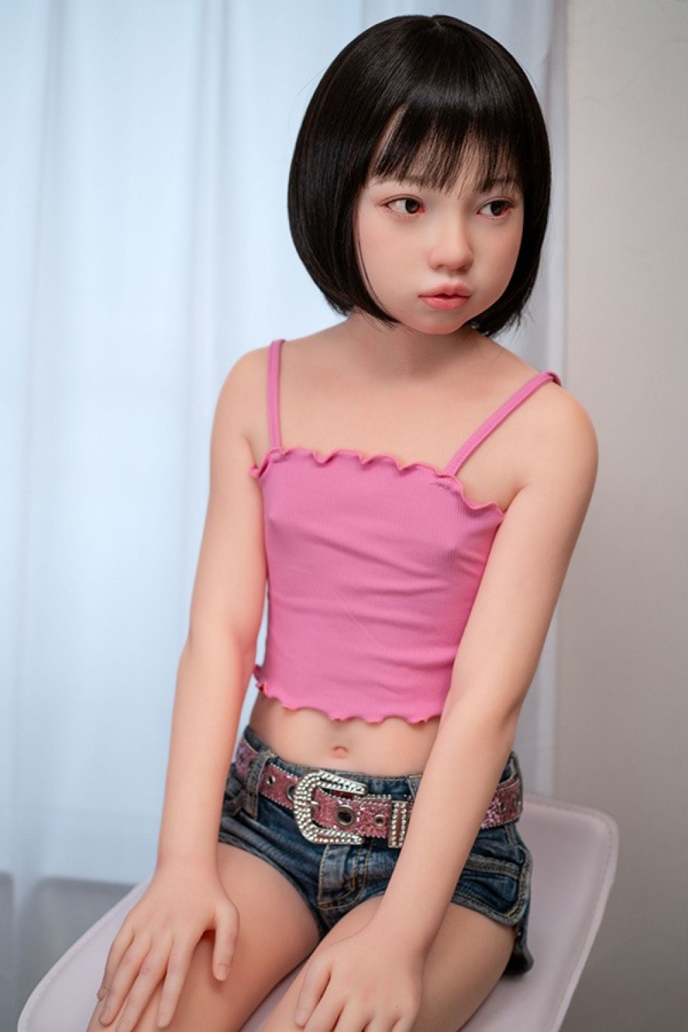 J-cute 128cm バスト平 AGB35楓（かえで）ヘッド 軽量ボディ LL団 ROS機能付き 掲載画像は フルシリコン製ラブドール