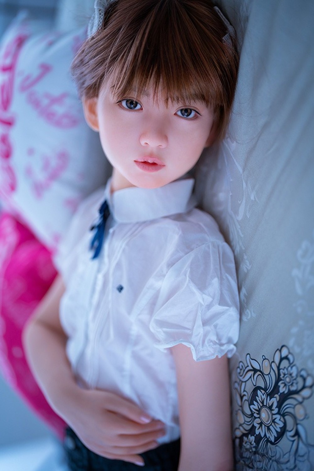 J-cute 137cm バスト平 AGB08 衣音ヘッド 掲載画像は フルシリコン製ラブドール