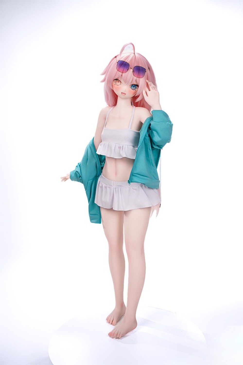 XYGO 許願谷 140cm AAカップ R04 小野ヘッド シリコンヘッド+TPEボディ 肌色＆眼球色＆メイク＆ウィッグ＆衣装は宣材写真と同じ