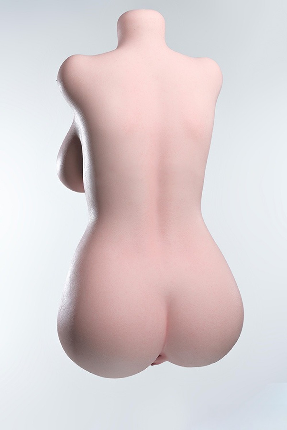 FUDOLL トルソー 腕なし 80cm Eカップ #J051白桃頭部 口開閉機能+リアル口腔付き フルシリコン製ラブドール