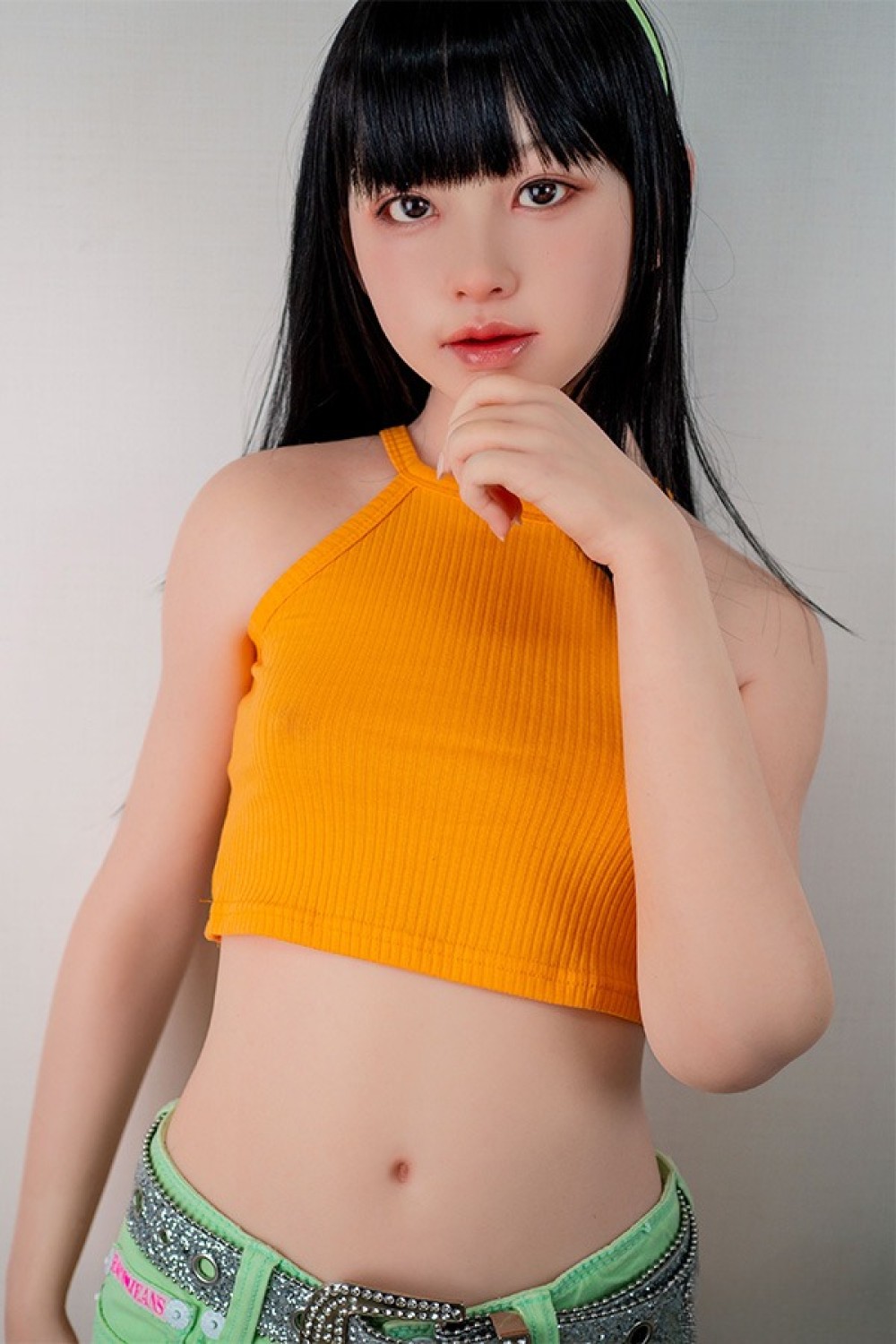 J-cute 144cm Aカップ AGD38 遥（はるか）ヘッド シームレスドール ROS機能付き 掲載画像は フルシリコン製ラブドール