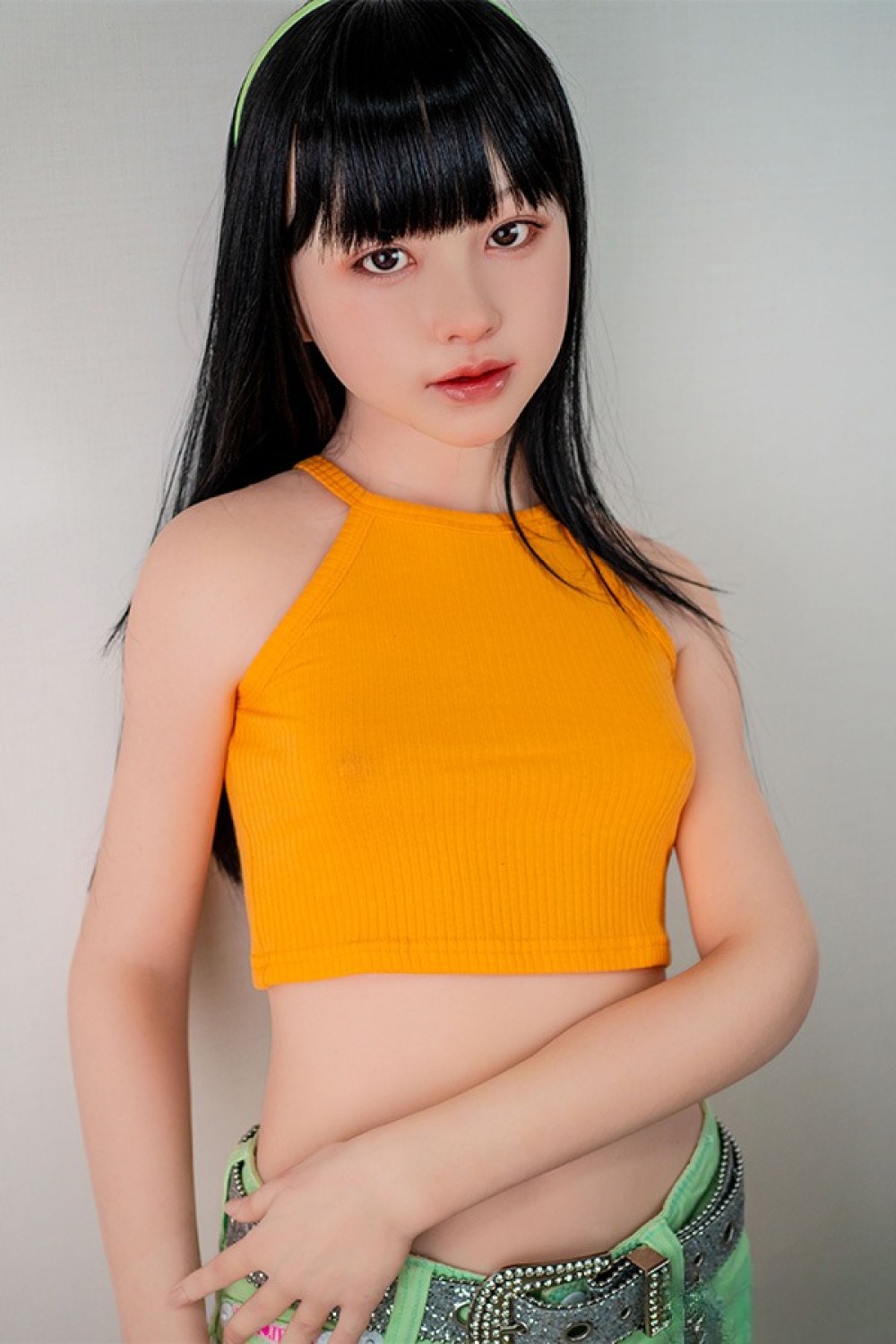 J-cute 144cm Aカップ AGD38 遥（はるか）ヘッド シームレスドール ROS機能付き 掲載画像は フルシリコン製ラブドール