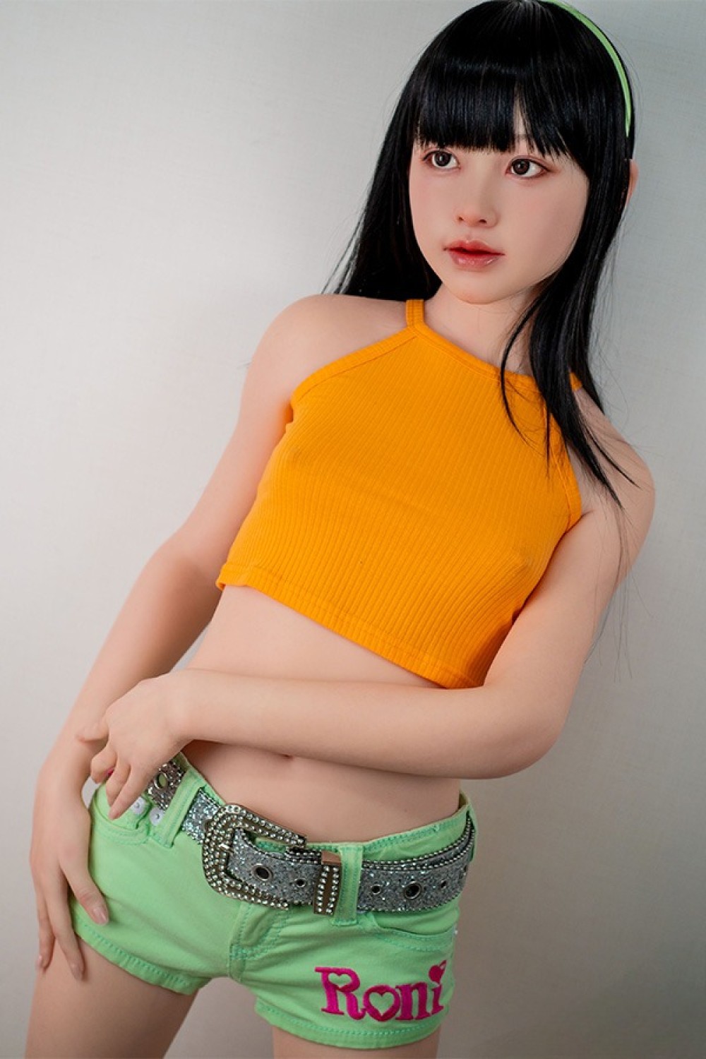 J-cute 144cm Aカップ AGD38 遥（はるか）ヘッド シームレスドール ROS機能付き 掲載画像は フルシリコン製ラブドール