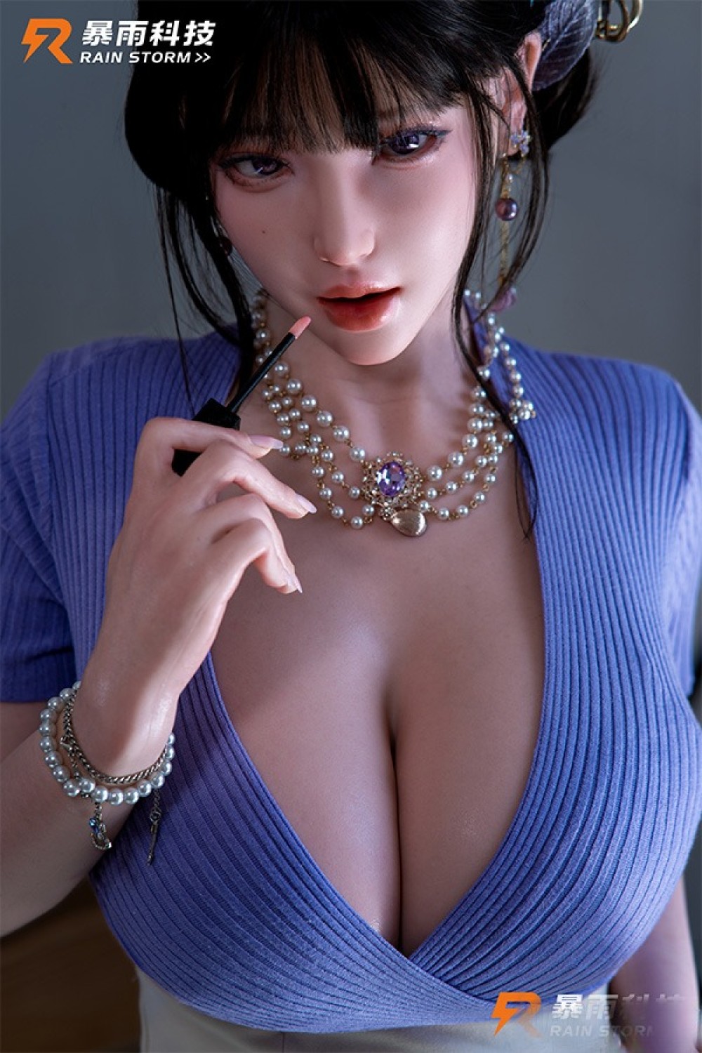 Real Girl｜RainStorm別注品 163cm Iカップ 冰8（ICE8）ヘッド 目の開閉機能付き リアル皮膚ボディ フルシリコン製ラブドール