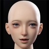 硬めシリコンヘッド（口開閉機能あり、オーラル可能、眉毛と睫毛植毛付き）（口の深さは12cm、口の開けられる範囲は軟性シリコンヘッドより狭い）(+20,000円)
