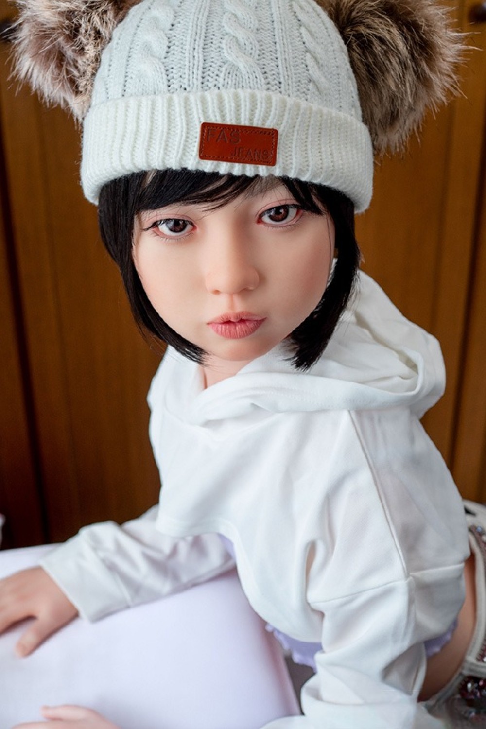 J-cute 128cm バスト平 AGB08 衣音ヘッド 掲載画像は フルシリコン製ラブドール