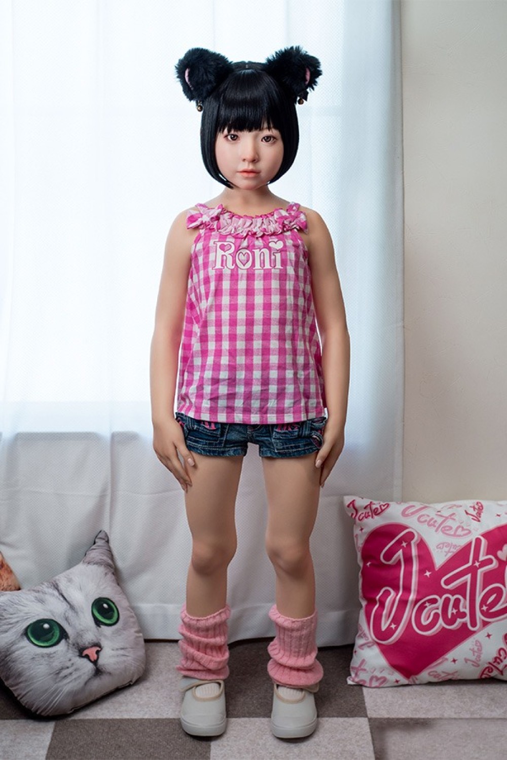 J-cute 124cm バスト平 AGB38 未陽ヘッド 掲載画像は 口開閉機能付き フルシリコン製ラブドール