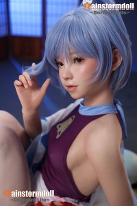 Rainstorm Doll 145cm AAカップ 2番目の猫ヘッド シームレスドール リアル皮膚ボディ フルシリコン製ラブドール