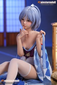 Rainstorm Doll 145cm AAカップ 2番目の猫ヘッド シームレスドール リアル皮膚ボディ フルシリコン製ラブドール