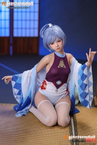 Rainstorm Doll 145cm AAカップ 2番目の猫ヘッド シームレスドール リアル皮膚ボディ フルシリコン製ラブドール