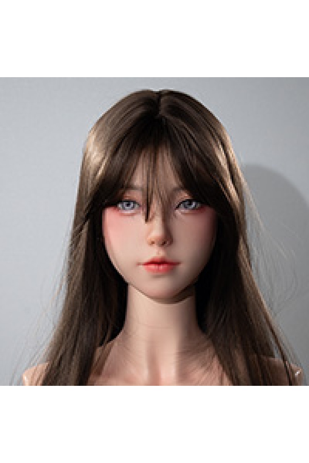 Doll Senior 148cm Cカップ 萌音 軟性シリコンヘッド オーラル機能+口開閉機能あり+模擬口腔付き 掲載画像はフルシリコン製ラブドール