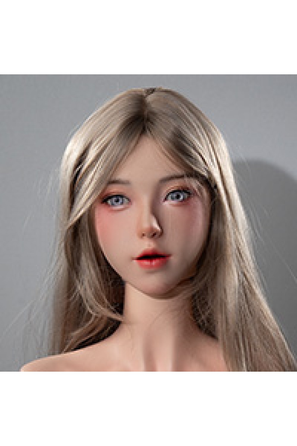 Doll Senior 148cm Cカップ 萌音 軟性シリコンヘッド オーラル機能+口開閉機能あり+模擬口腔付き 掲載画像はフルシリコン製ラブドール