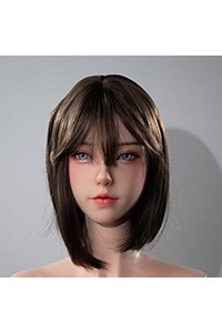 Doll Senior 148cm Cカップ 萌音 軟性シリコンヘッド オーラル機能+口開閉機能あり+模擬口腔付き 掲載画像はフルシリコン製ラブドール