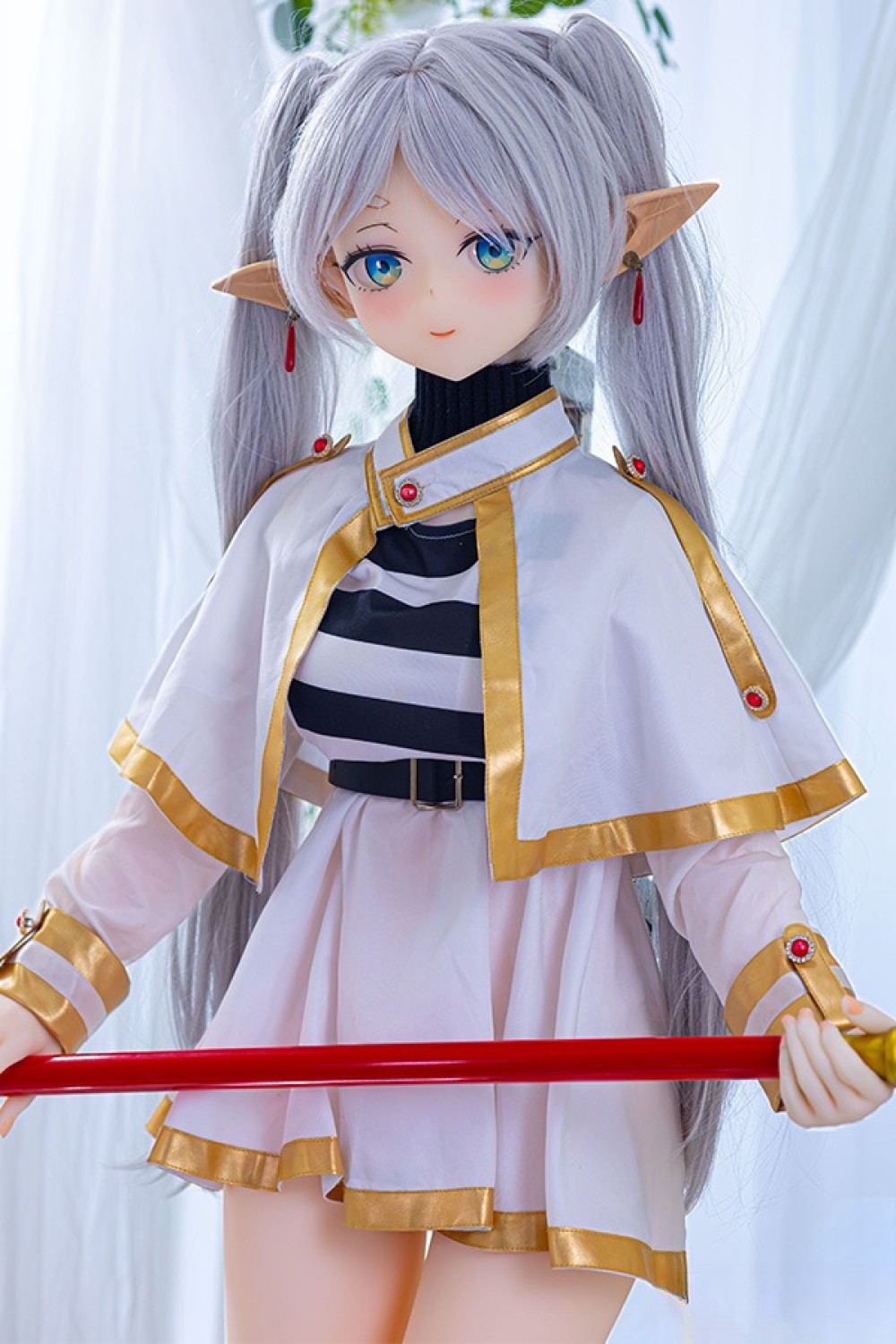 Aotume Doll 145cm Bカップ #134ヘッド エルフ耳 掲載画像はTPE製ラブドール