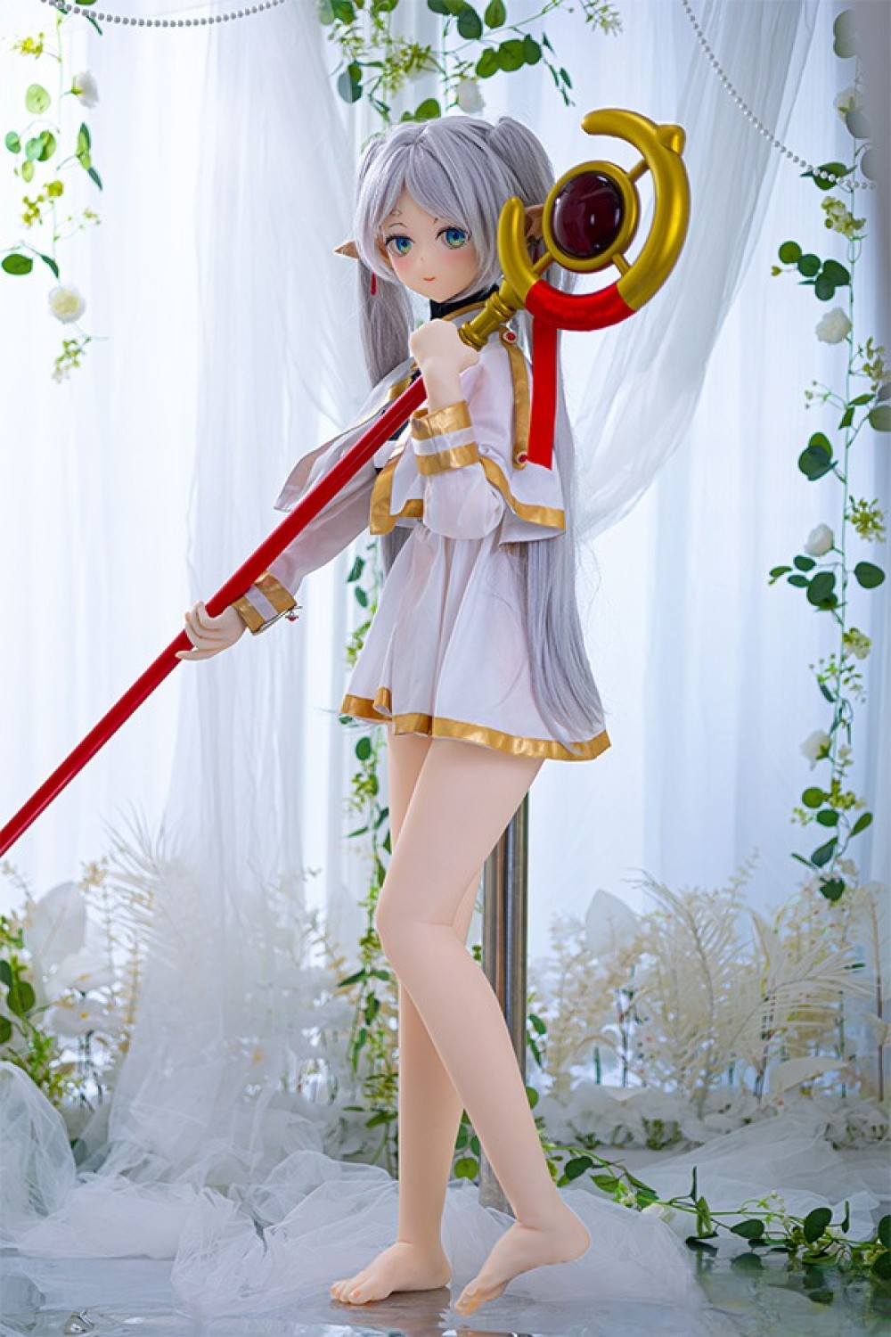 Aotume Doll 145cm Bカップ #134ヘッド エルフ耳 掲載画像はTPE製ラブドール