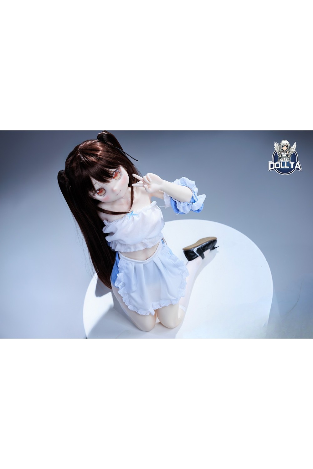 DOLLTA 85cm AA カップ 芽依（Mei）ヘッド アニメドール 肌色＆眼球色＆メイク＆衣装は宣材写真と同じ M16ジョイント フルシリコン製