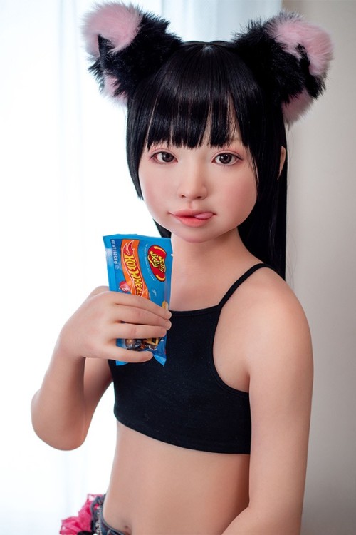 J-cute 128cm バスト平 AGB37 幼澪ヘッド 口開閉機能付き 掲載画像は フルシリコン製ラブドール